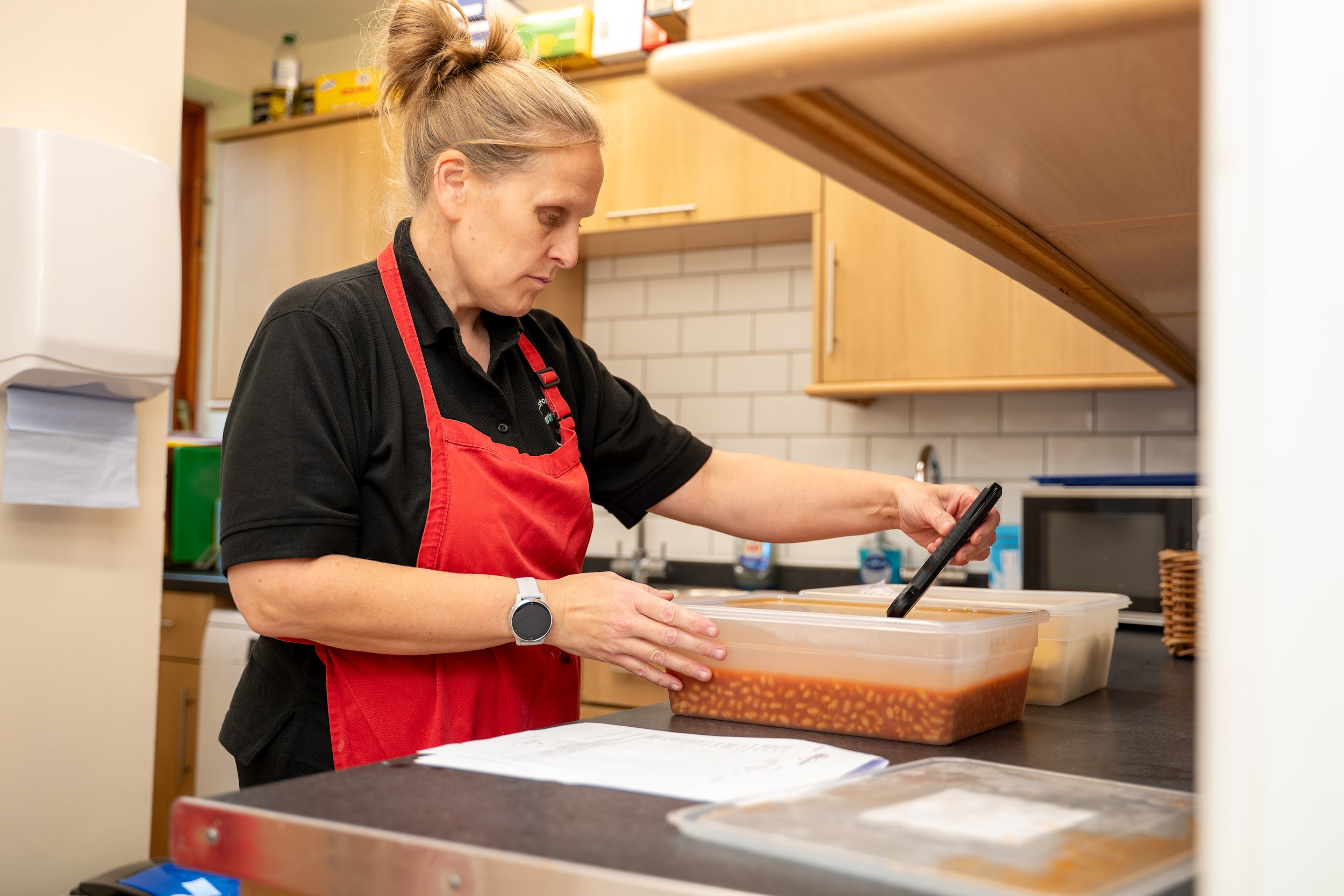 Chef preparing meals